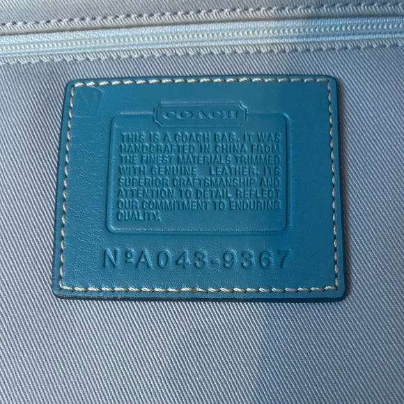 Coach Hampton Double Turnlock Satchel Tote - Picture 12 of 13